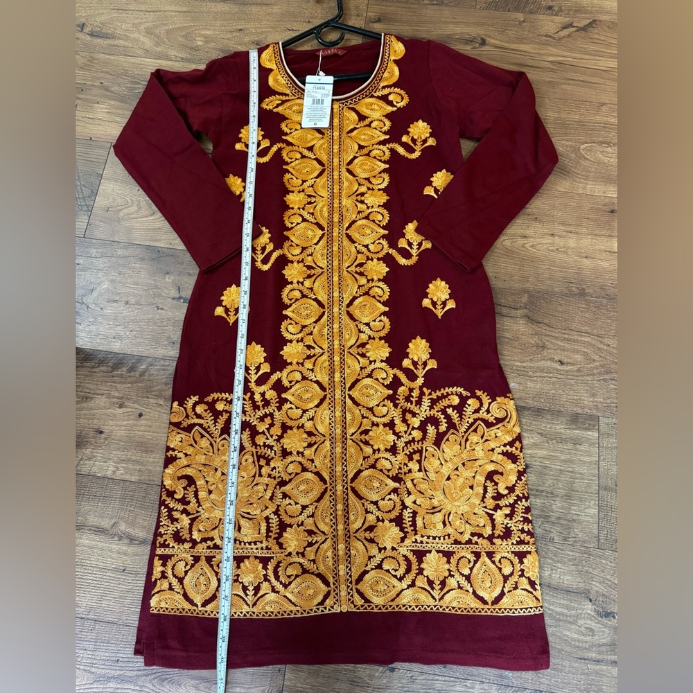 Embroidered Knit Indian/Pakistani Kurti Top